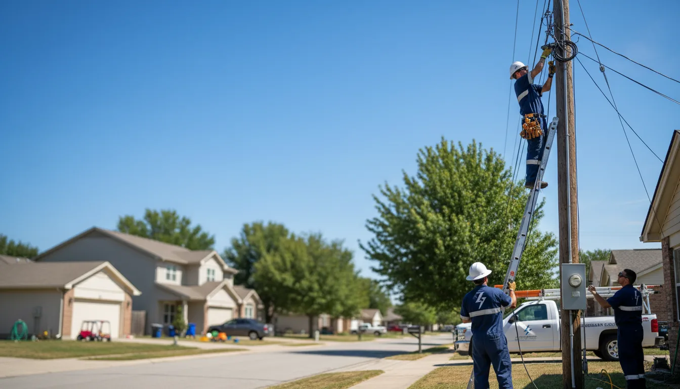Residential electrician providing installation services in Weddington, NC